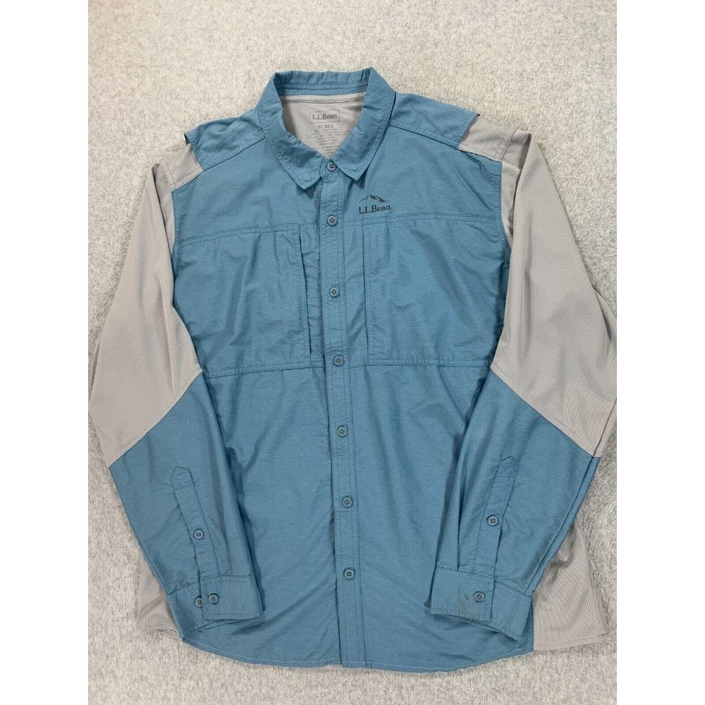 Ll Bean Nylon Polyester Hiking Button Down Shirt … - image 1